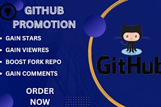 do github organic promotion to increase followers and viewers