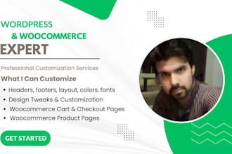 customize wordpress woocommerce, blog, and business websites