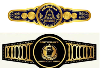 make modern cigar label, cigar logo, cigar band and cigar box design