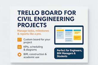 create a trello board to manage your civil engineering project