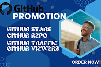 do github organic promotion gain star fork repo and also increase follower