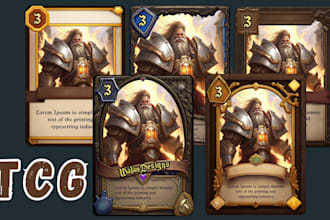design fantasy tcg card game template trading card ccg card frame illustration