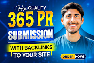 pr submission to 365 top media sites with backlinks