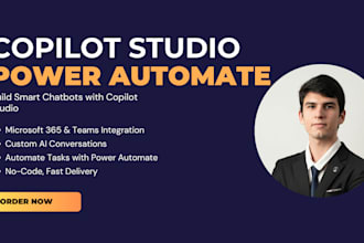create chatbot with copilot studio and power automate