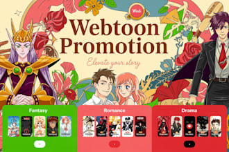 promote your webtoon, webcomic promotion, comic, tapas, manga, voyceme