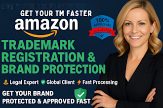 help you file your trademark through amazon IP accelerator for brand registry