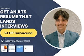 write a professional, ats optimized resume and cover letter