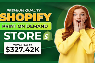 create a high converting shopify pod or dropshipping store