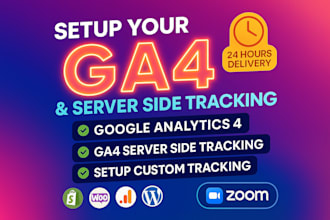 set up and fix google analytics 4, ga4 ecommerce tracking, ads conversion, GTM