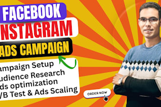 setup facebook and instagram meta advertising campaign