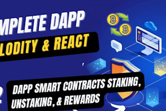 build blockchain web3 dapp, tax token, nft, presale, staking