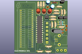 design your pcb and simulate it in kicad and proteus