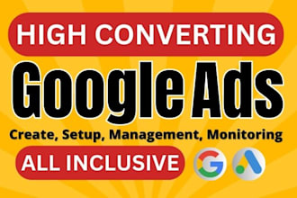 be a google ads on adwords, specialist in ppc campaign setup, management