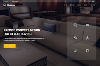 build an interior website modern contractor with super construction