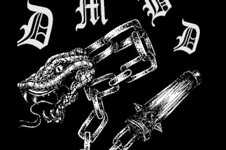 design dark art  illustration for your band or clothing brand