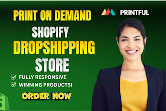 create premium print on demand shopify store with printful