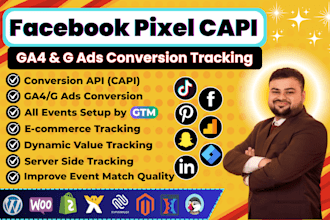 setup meta facebook pixel conversion api,tiktok,GTM,ga4,google ads tracking fix