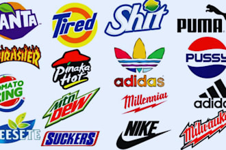 design custom nba, world series, mlb, all star and parody logo