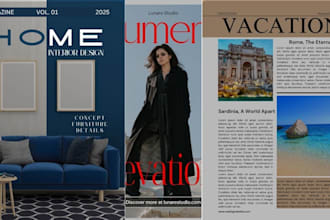design magazine, fashion, digital, magazine layout, booklet, newsletter