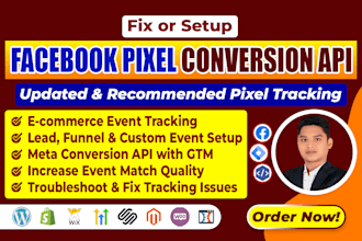 fix or setup facebook conversion API, meta pixel ga4 server side tracking by GTM