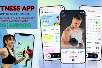 fitness app health gym doctor app medical booking app development ios android