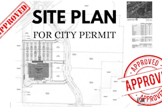 draw site and plot plans of your property for city permit