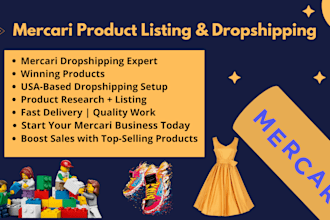mercari listing, mercari lister, mercari drop shipping