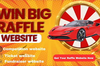 create raffle website giveaway website competition website for raffle business