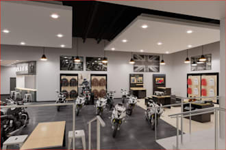 redesign 3d showroom interior,retail store,parts shop,lounge model,cgi rendering