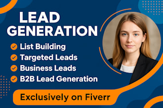 do b2b lead generation, prospect list, linkedin, and email list building