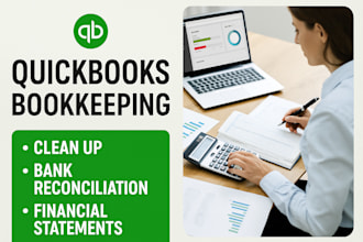 be your quickbooks online accountant and bookkeeper