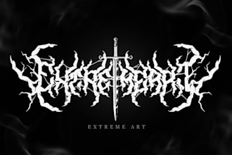 do black, slamming, brutal, death metal logo
