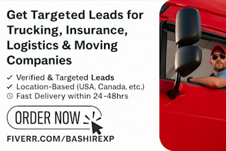 generate targeted leads for trucking insurance logistics and moving companies