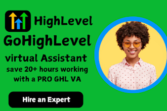 ghl virtual assistant for coaches and real estate agents, businesses and agency
