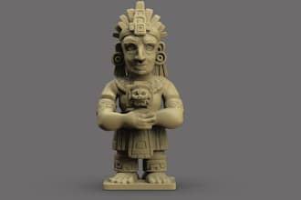 design 3dstatue,idol,budda statue,indian god statue,medieval figure,stl,3d print