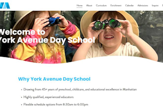build daycare website kindergarten website preschool website
