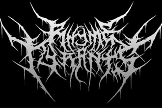 make black, slamming, brutal, death metal logo