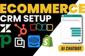 setup zendesk hubspot gorgias fresh desk intercom pipedrive zoho crm ai chatbot