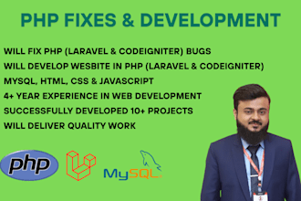 fix PHP, laravel website issue