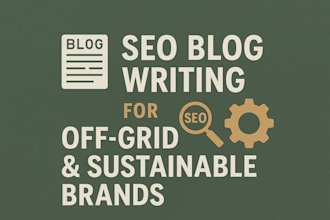write SEO blog posts for off grid and sustainable living