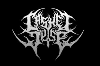 create death metal, deathcore logo for your band
