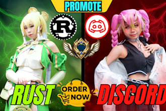 discord promotion, discord advertising, gaming server, rust server promotion