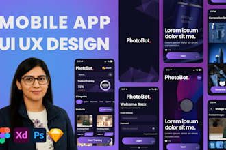 do mobile app UI UX design in figma