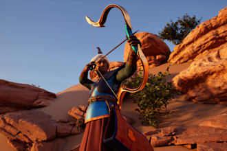 create game ready 3d character models with rigging and 3d game assets
