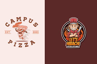 design food and restaurant logo