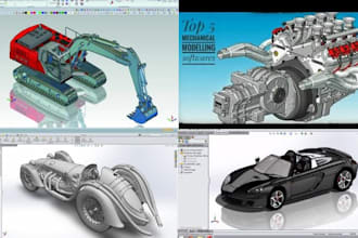 create 2d 3d cad design solidworks technical drawing 3d modeling for 3d printing
