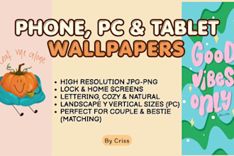 make a beautiful custom wallpaper for you