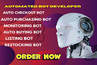 develop auto purchase bot monitor bot checkout bot auto buying bot pokemon bot