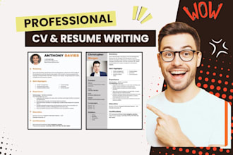 create resume design and rewrite your cv as a professional cv maker