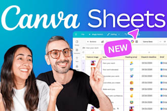 design spreadsheet budget planner, planner or journal, canva